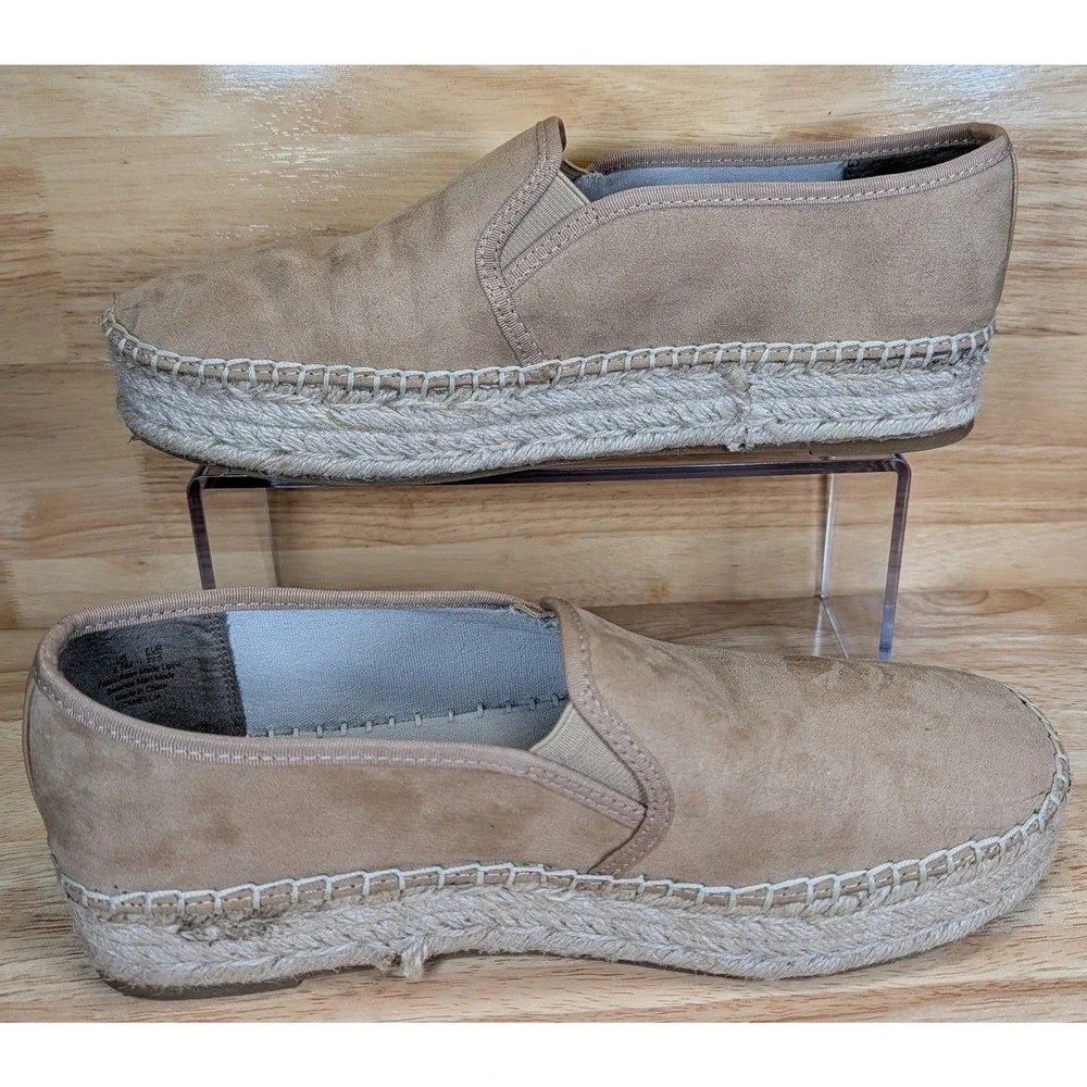 Circus by Sam Edelman Espadrilles Women's 9.5‎ Tan Slip-On Platform Shoes